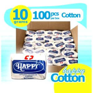 Happy Absorbent Cotton 100x10g
