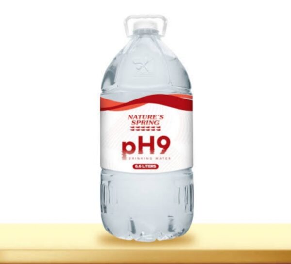 Nature Spring pH9 Alkaline 6.6 Liter