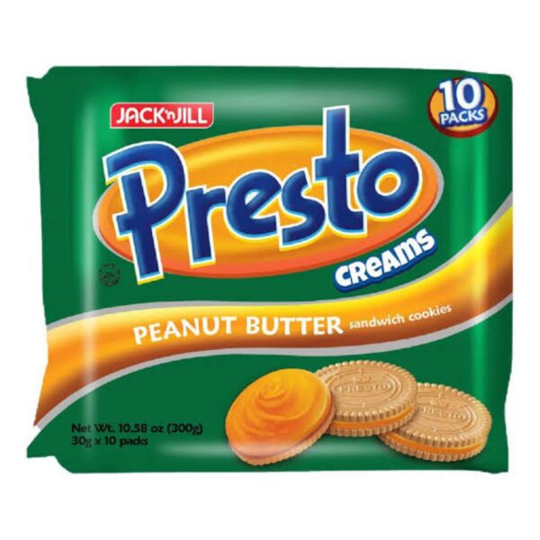 Presto Cream Peanut 10x30g