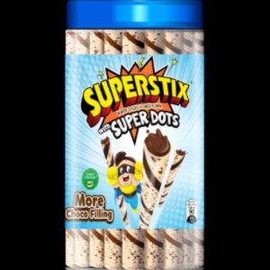 Superstix w/ super dots choco 330g