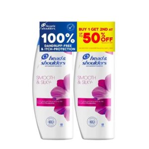 Head & Shoulder Smooth & Silky 2x170ml Buy 1, Get 2nd 50% off
