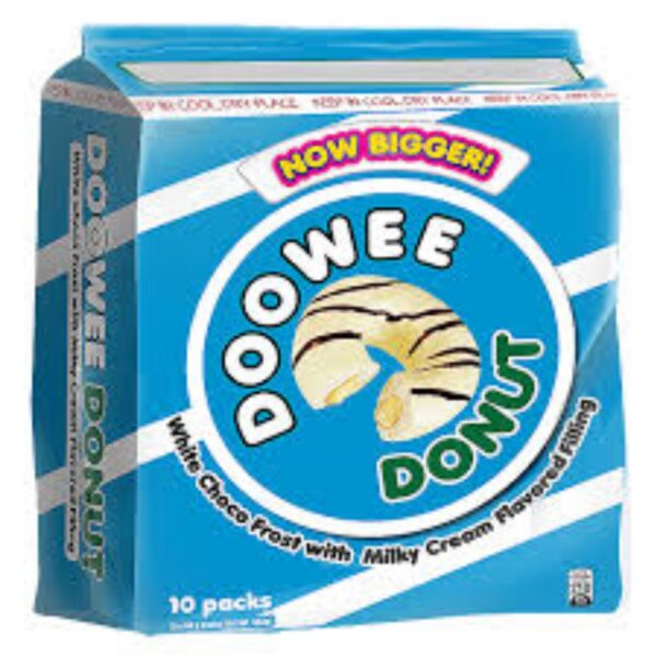 Doowee Donut White Choco 10x42g