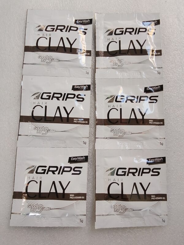 Grips Hair Clay Easy Wash 6x5g