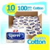 Happy Absorbent Cotton 100x10g