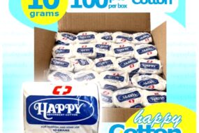 Happy Absorbent Cotton 100x10g