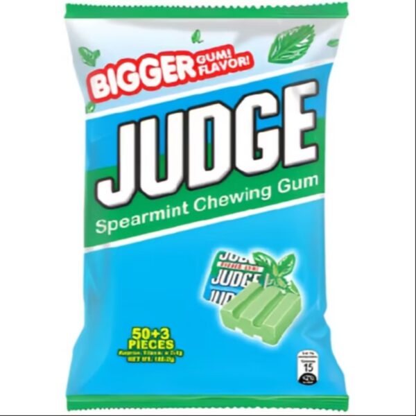 Judge Spearmint Chewing Gum approx 53pcs