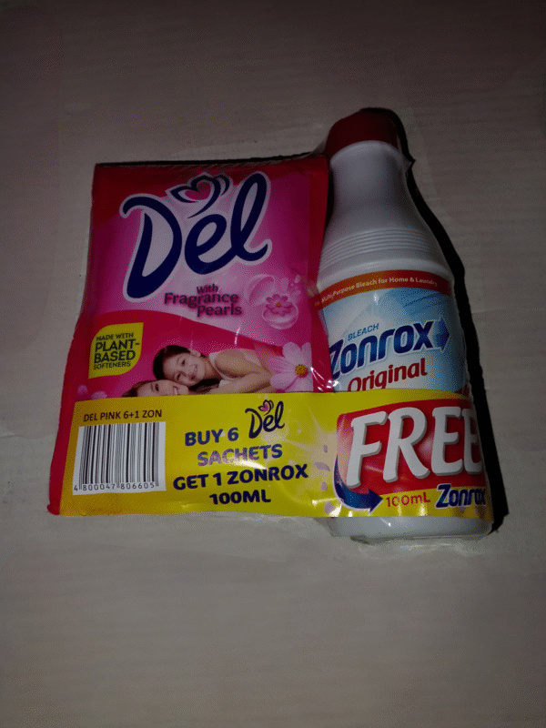 Del Pink 6x22ml + 1 Zonrox Original 100ml