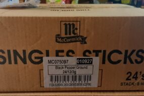 McCormick Black Pepper Ground Singles 24x12x3g