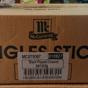 McCormick Black Pepper Ground Singles 24x12x3g