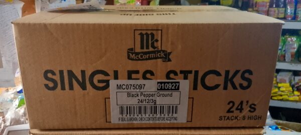 McCormick Black Pepper Ground Singles 24x12x3g