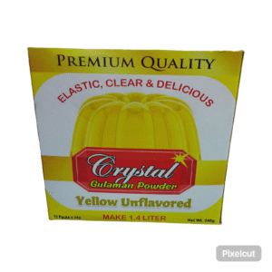 Crystal Gulaman Yellow Unflavored 10x24g