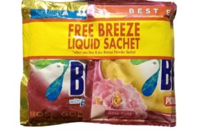Breeze Powder Rose Gold 6x64g + 1 Liquid Detergent
