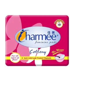 Charmee feminine pads cottony non wings 8pads