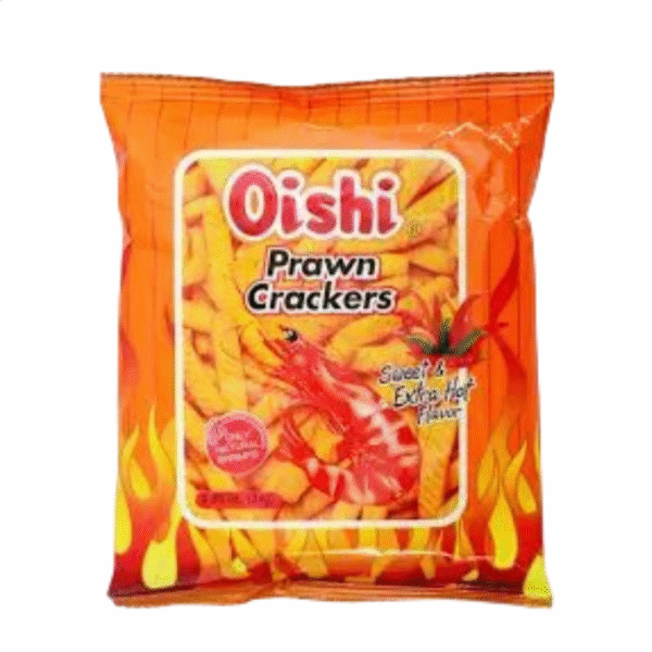 Oishi Prawn Crackers Sweet & Extra Hot 24g