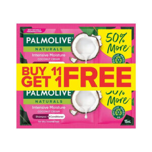 Palmolive Naturals Intensive Moisture coconut cream shampoo 12x15ml