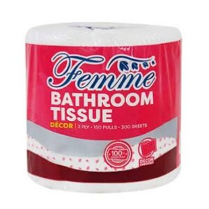 Femme Bathroom Tissue 2 ply 300 sheets