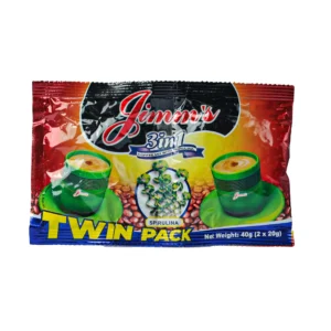 Jimm's 3in1 40g coffee mix w/ spirulina twin