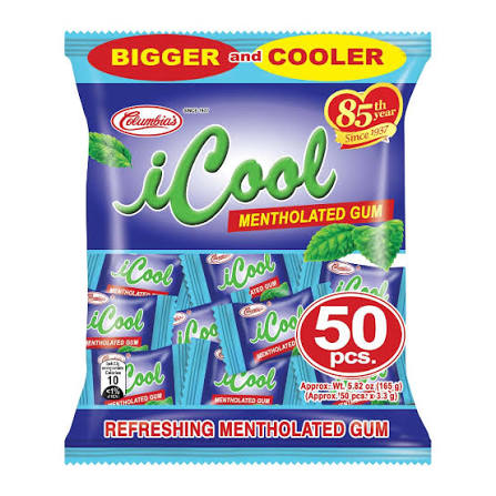 Icool Mentholated Gum 50pcs